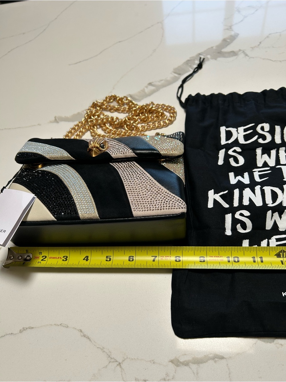 Kurt Geiger Mini Kinsington Wave Bag - Picture 8 of 9